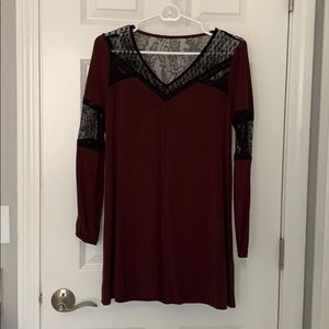 Express Maroon Dress